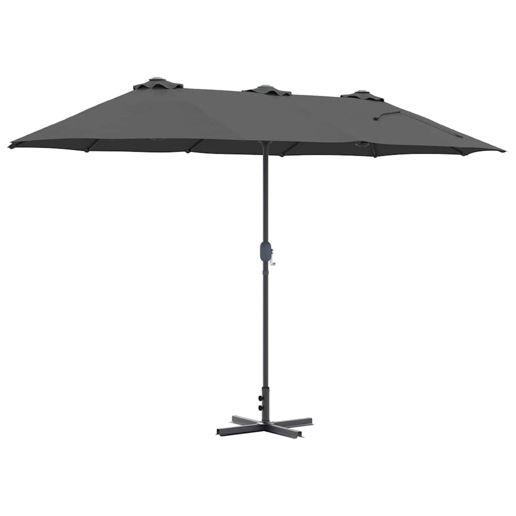 Havesol Antracit 370 x 197 x 239 cm Polyester og Aluminium