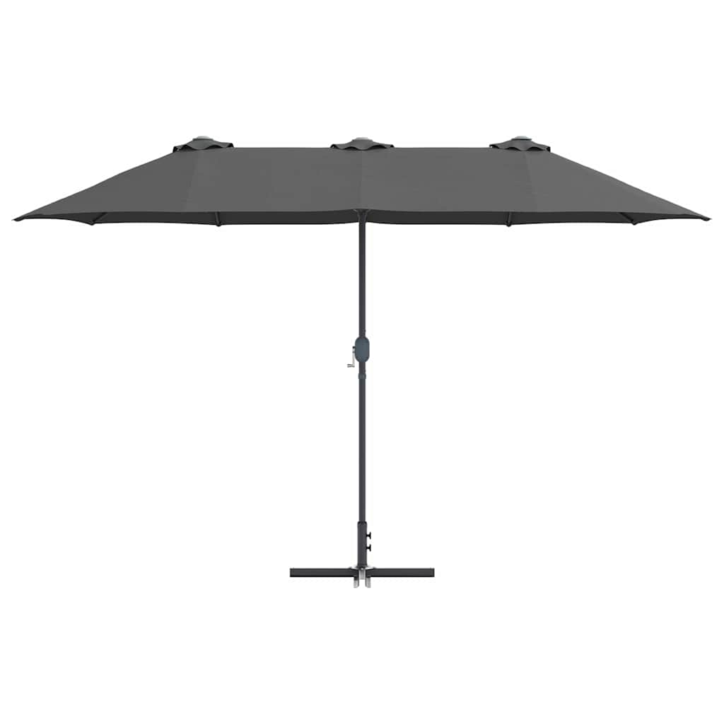 Havesol Antracit 370 x 197 x 239 cm Polyester og Aluminium