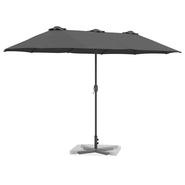 Havesol Antracit 370 x 197 x 239 cm Polyester og Aluminium