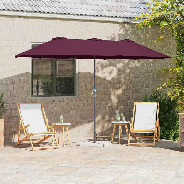 Havesol Bordeaux Rød 370 x 197 x 239 cm Polyester og Aluminium