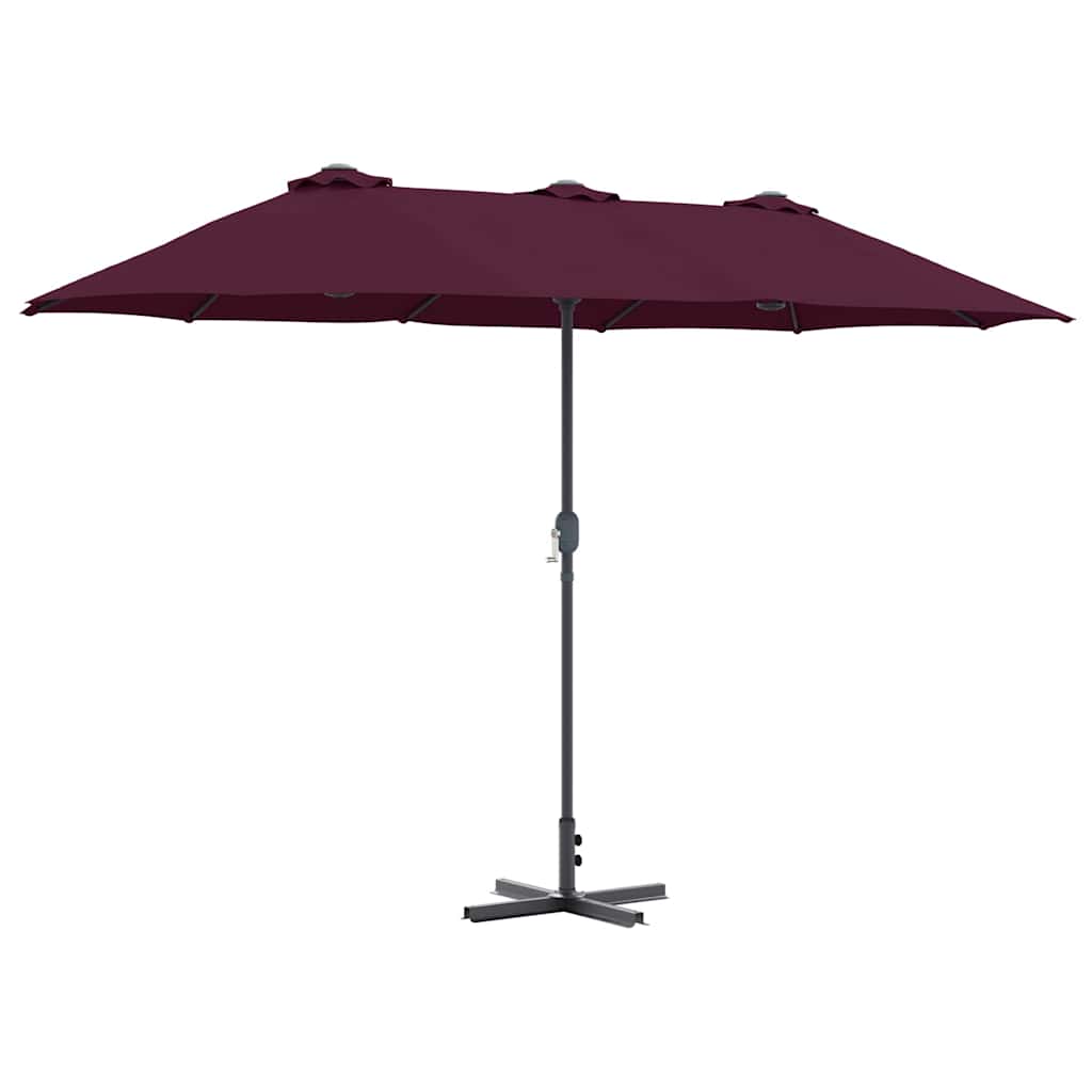 Havesol Bordeaux Rød 370 x 197 x 239 cm Polyester og Aluminium