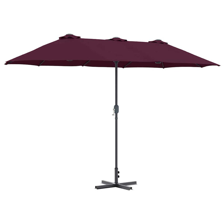 Havesol Bordeaux Rød 370 x 197 x 239 cm Polyester og Aluminium