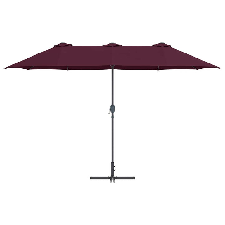 Havesol Bordeaux Rød 370 x 197 x 239 cm Polyester og Aluminium