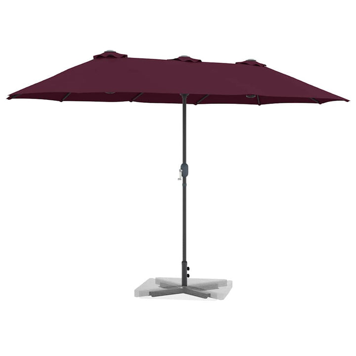 Havesol Bordeaux Rød 370 x 197 x 239 cm Polyester og Aluminium