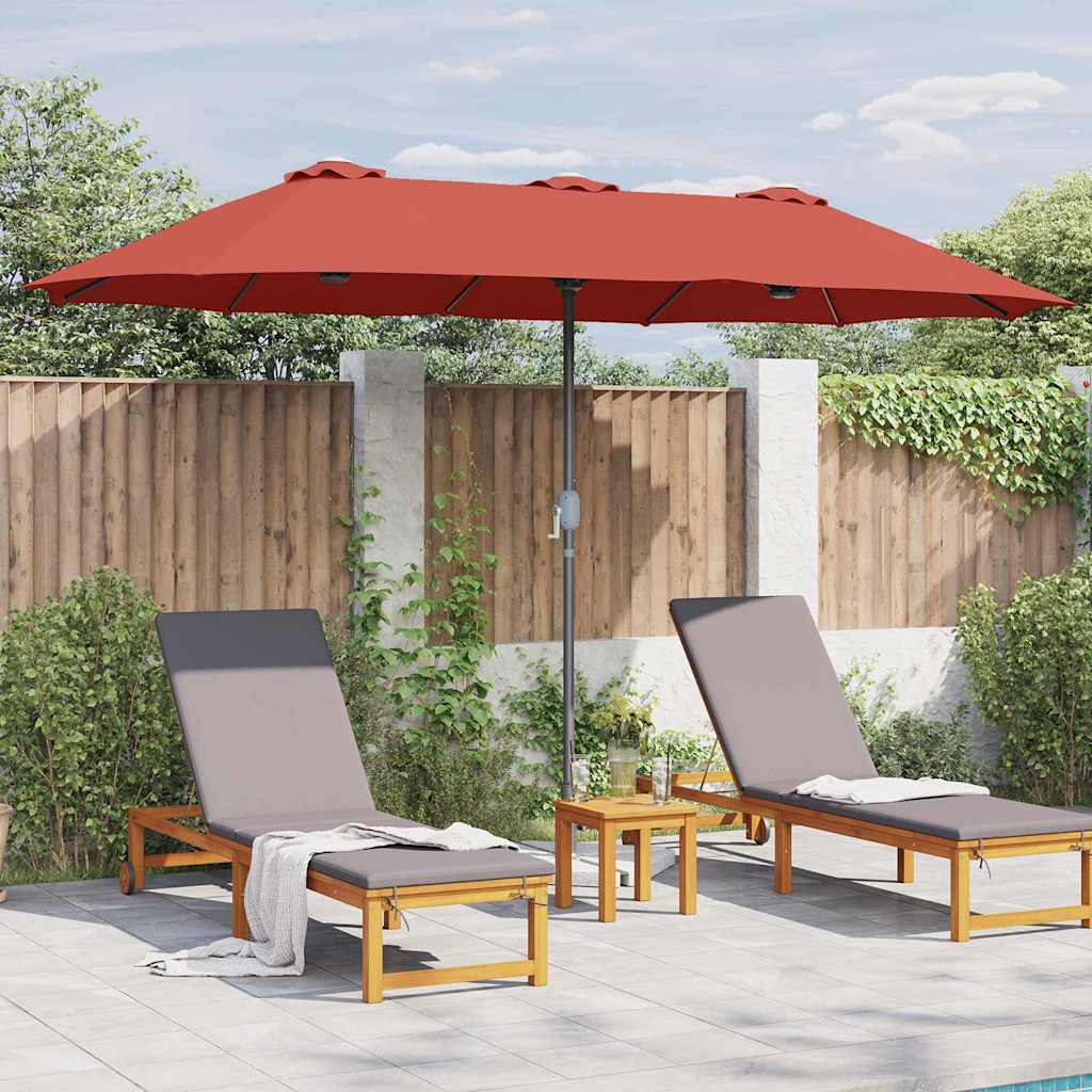 Havesol Terrakotta 370 x 197 x 239 cm Polyester og Aluminium