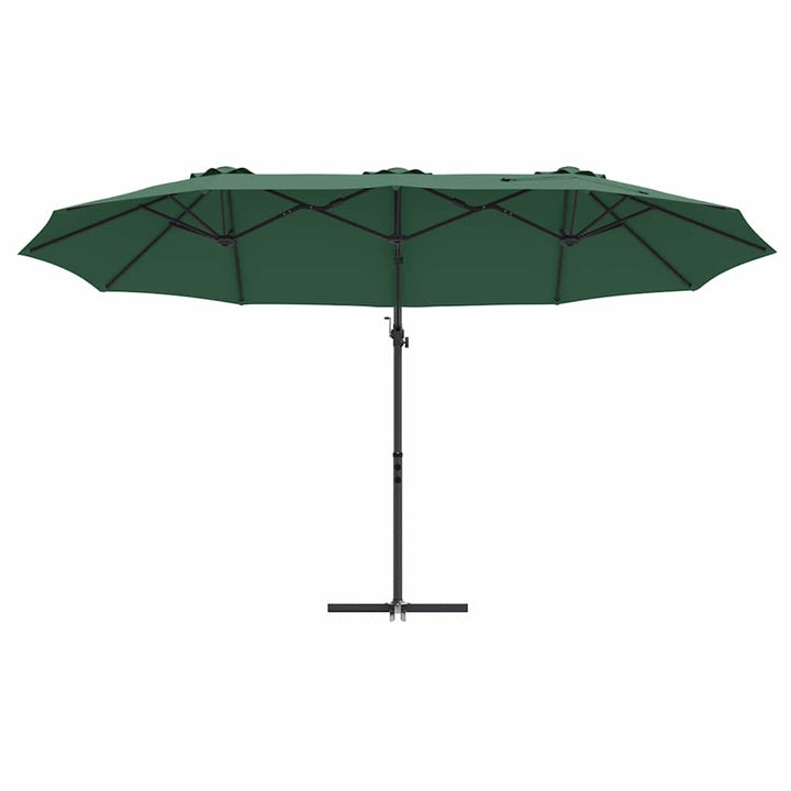 Parasol Grøn 372 x 198 x 243 cm Polyester og Aluminium