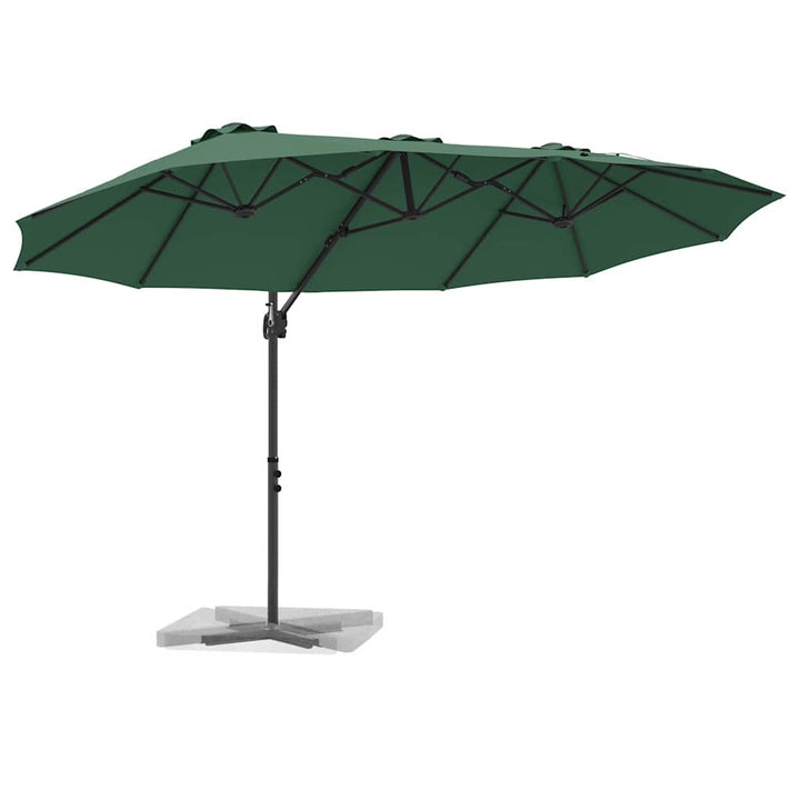 Parasol Grøn 372 x 198 x 243 cm Polyester og Aluminium