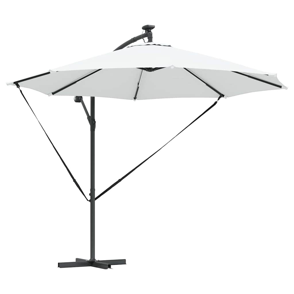Parasol Sandfarvet 294 x 294 x 248 cm Polyester og Aluminium