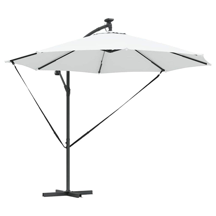 Parasol Sandfarvet 294 x 294 x 248 cm Polyester og Aluminium
