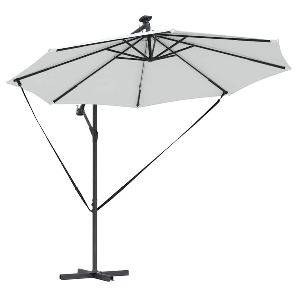 Parasol Sandfarvet 294 x 294 x 248 cm Polyester og Aluminium