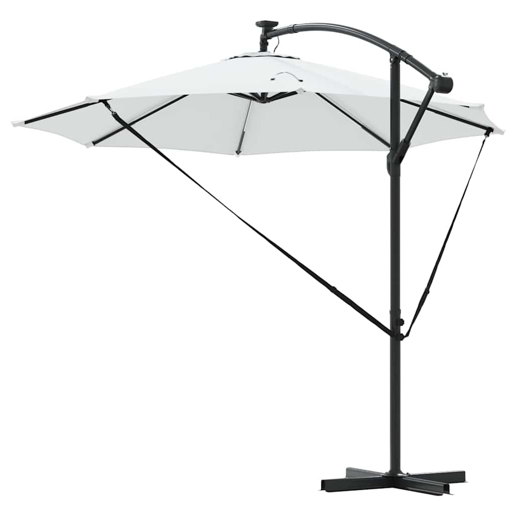 Parasol Sandfarvet 294 x 294 x 248 cm Polyester og Aluminium