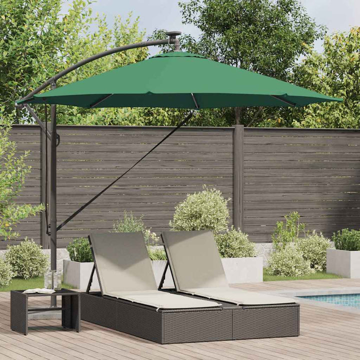 Parasol Grøn 294 x 294 x 248 cm Polyester og Aluminium