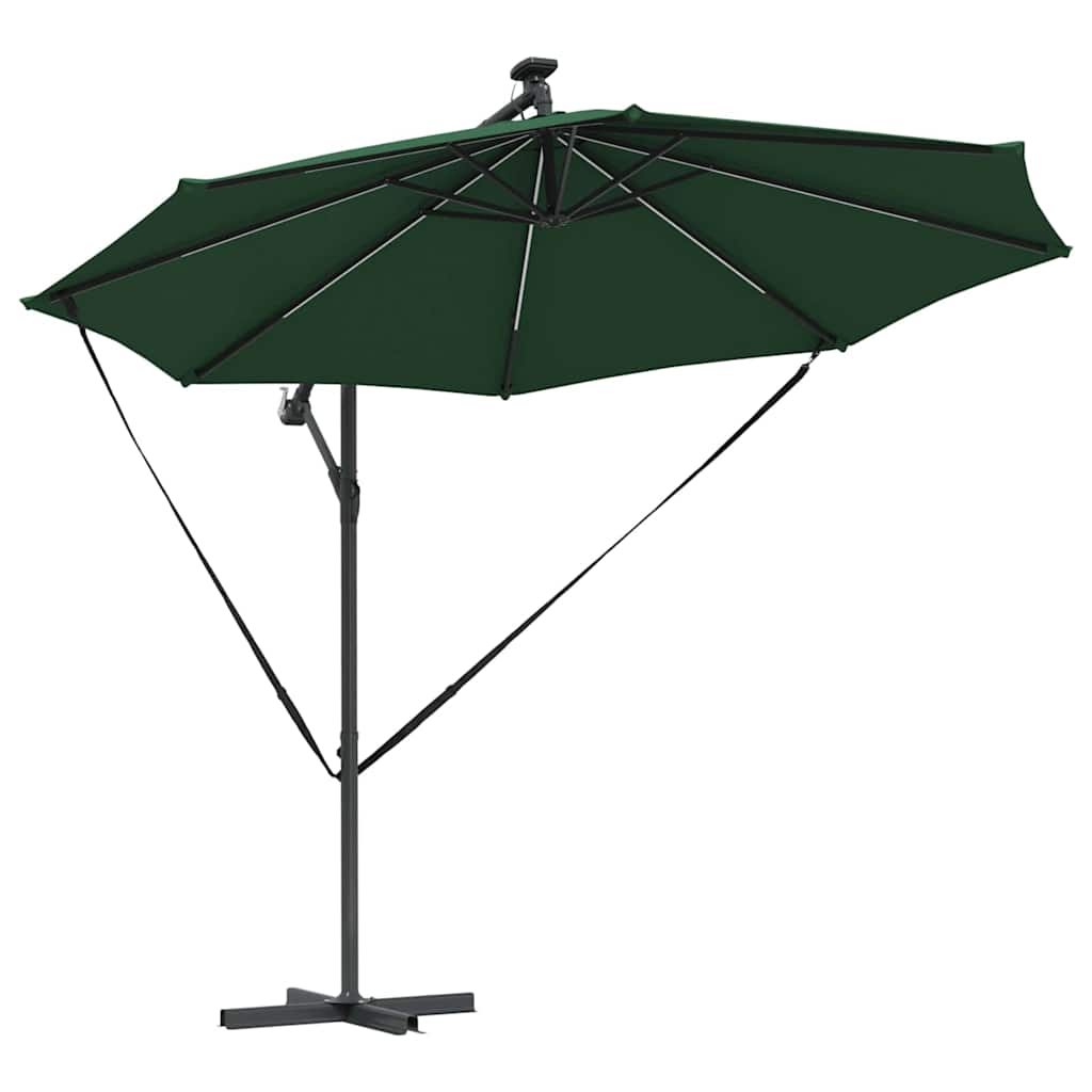 Parasol Grøn 294 x 294 x 248 cm Polyester og Aluminium