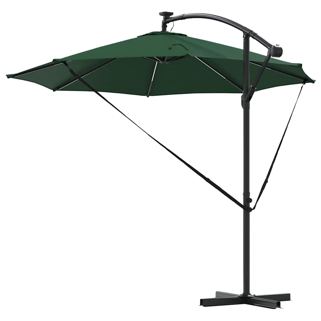 Parasol Grøn 294 x 294 x 248 cm Polyester og Aluminium