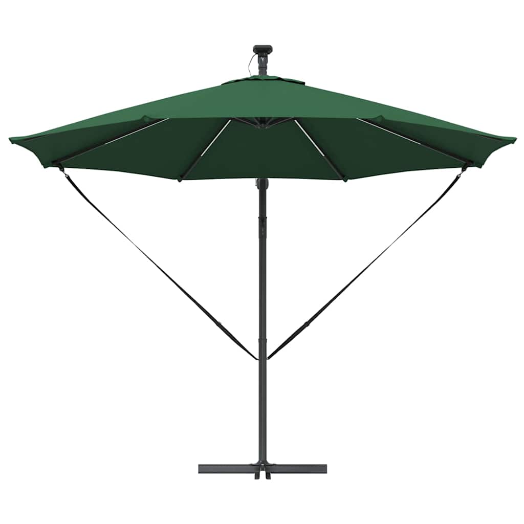Parasol Grøn 294 x 294 x 248 cm Polyester og Aluminium