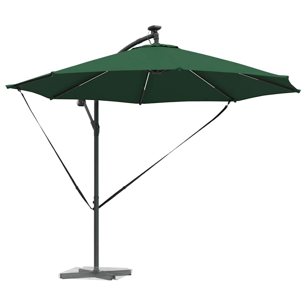 Parasol Grøn 294 x 294 x 248 cm Polyester og Aluminium