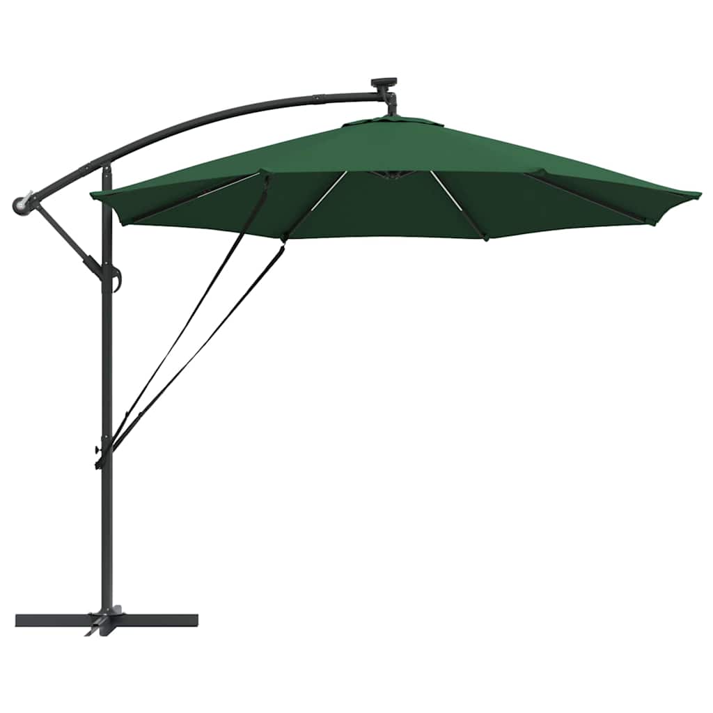 Parasol Grøn 294 x 294 x 248 cm Polyester og Aluminium