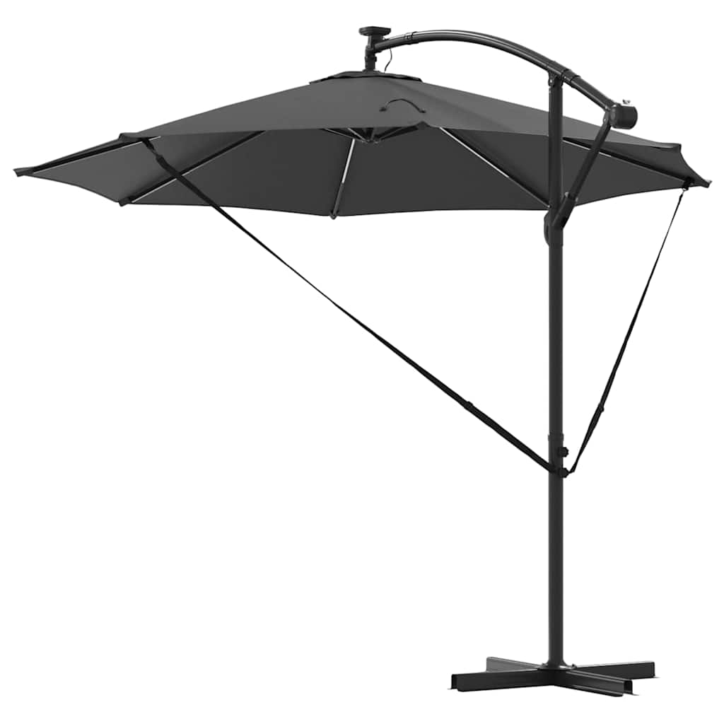 Parasol Antracit 294 x 294 x 248 cm Polyester og Aluminium