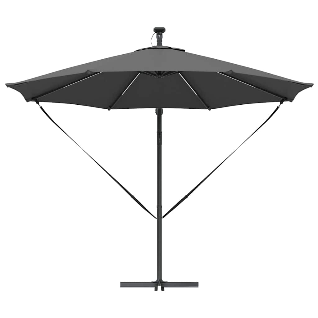 Parasol Antracit 294 x 294 x 248 cm Polyester og Aluminium