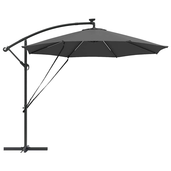 Parasol Antracit 294 x 294 x 248 cm Polyester og Aluminium