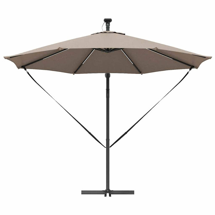 Parasol Gråbrun 294 x 294 x 248 cm Polyester og Aluminium