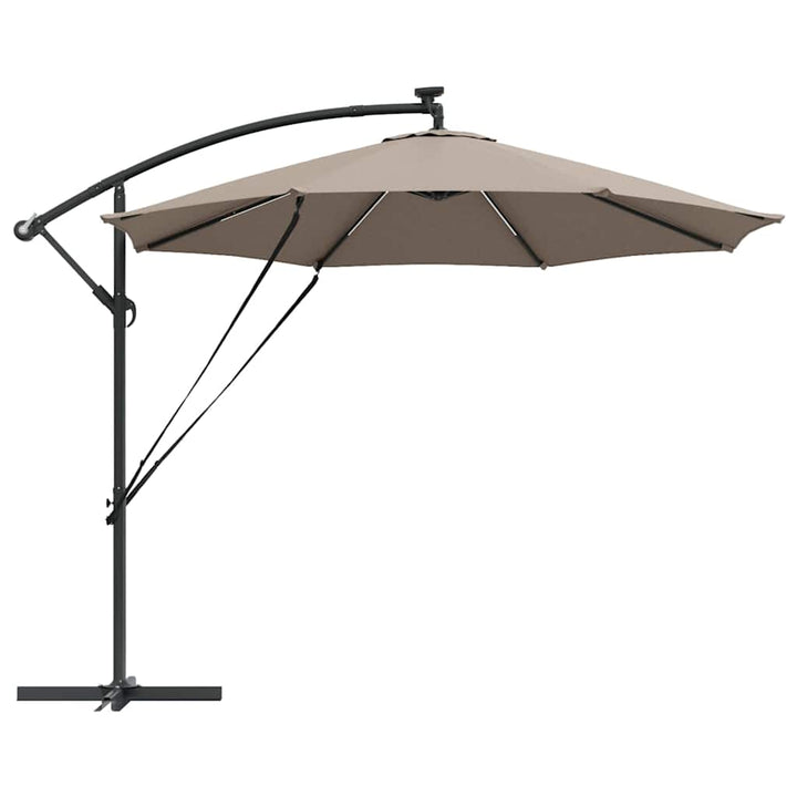 Parasol Gråbrun 294 x 294 x 248 cm Polyester og Aluminium