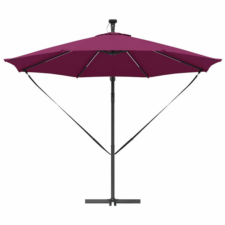 Parasol Bordeaux Rød 294 x 294 x 248 cm Polyester og Aluminium