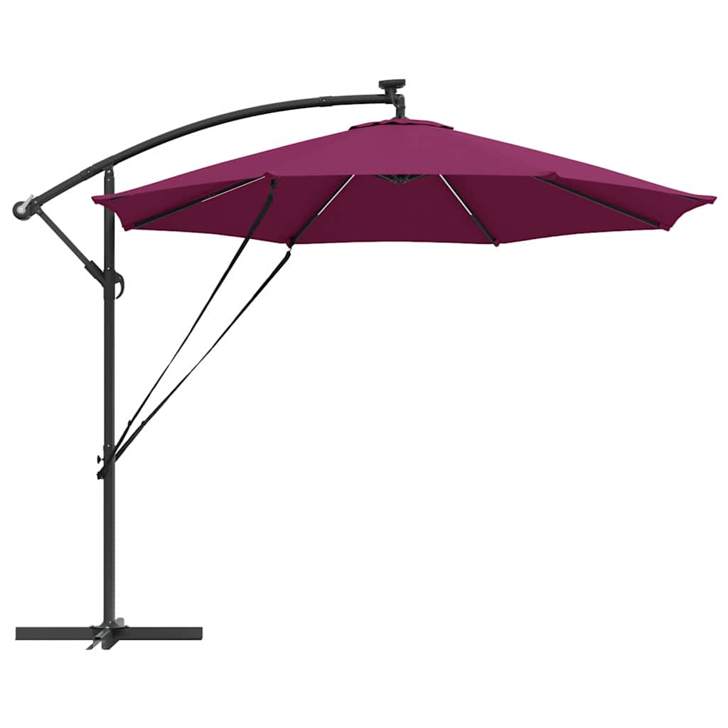 Parasol Bordeaux Rød 294 x 294 x 248 cm Polyester og Aluminium