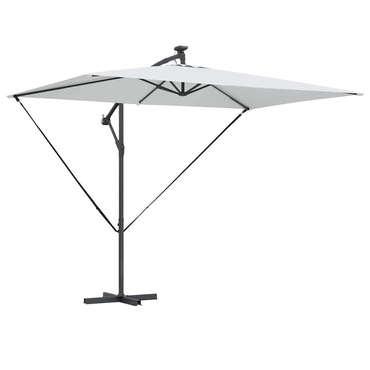 Parasol Sandfarvet 294 x 200 x 270 cm Polyester og Aluminium