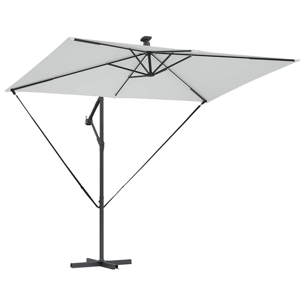 Parasol Sandfarvet 294 x 200 x 270 cm Polyester og Aluminium