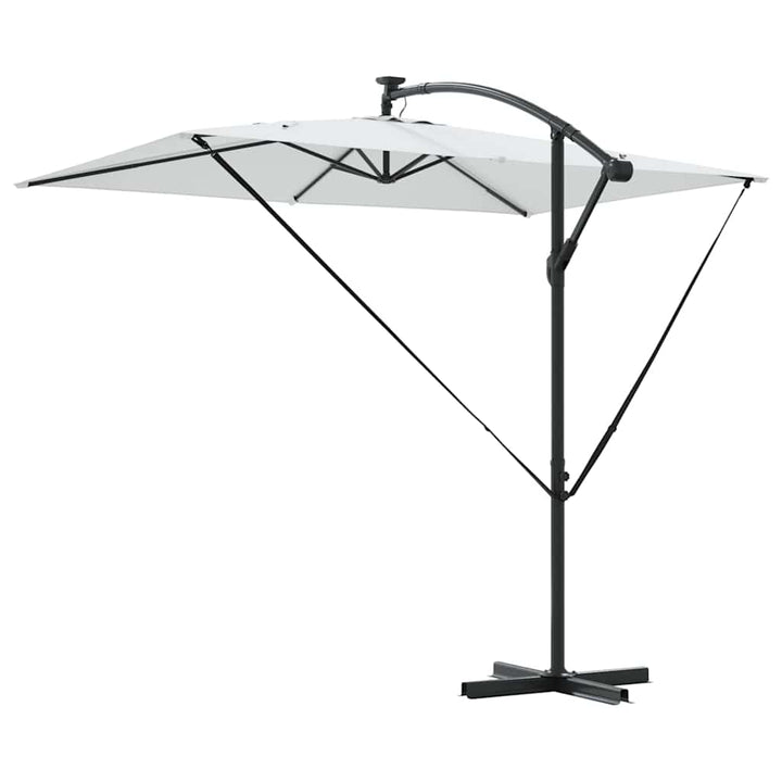 Parasol Sandfarvet 294 x 200 x 270 cm Polyester og Aluminium