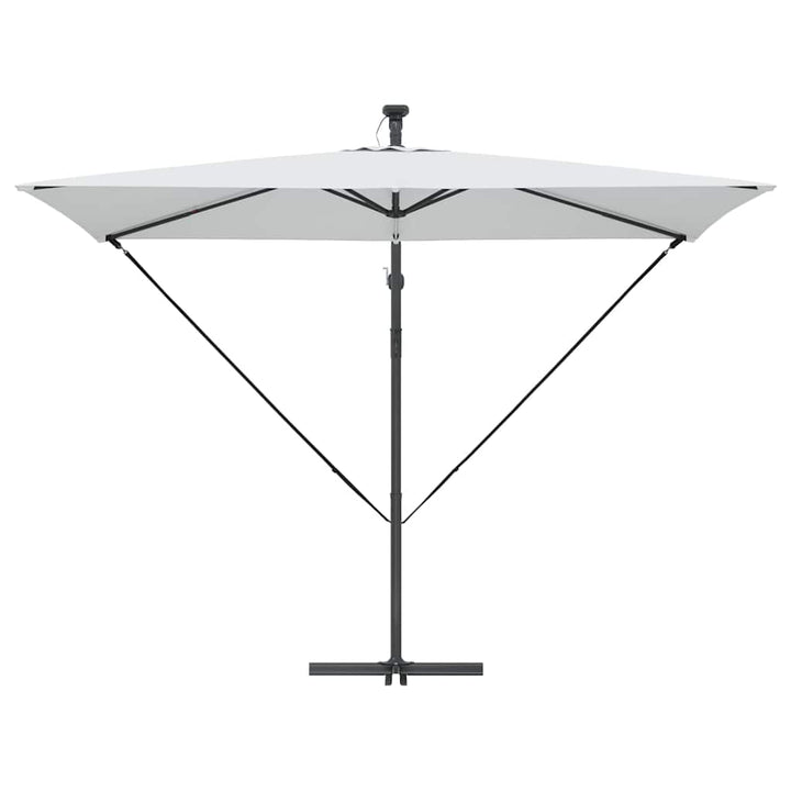Parasol Sandfarvet 294 x 200 x 270 cm Polyester og Aluminium