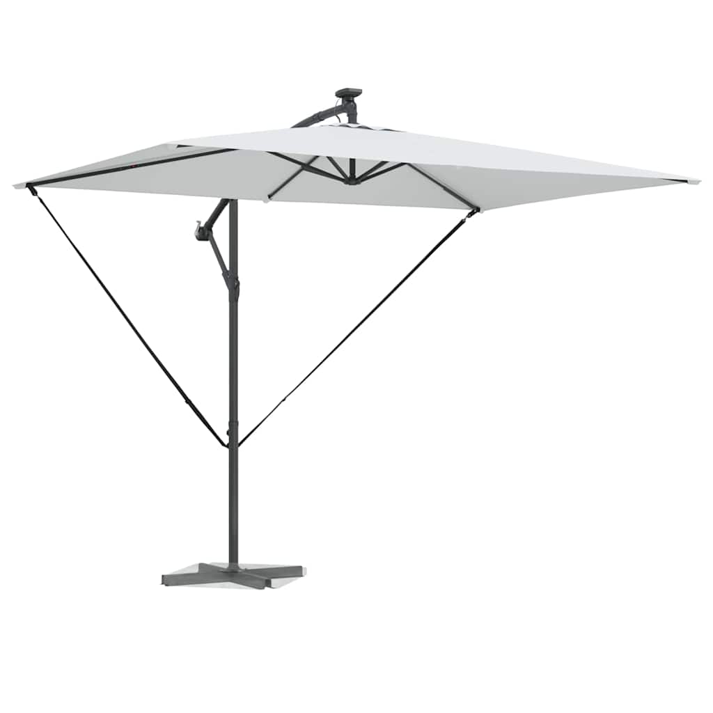 Parasol Sandfarvet 294 x 200 x 270 cm Polyester og Aluminium