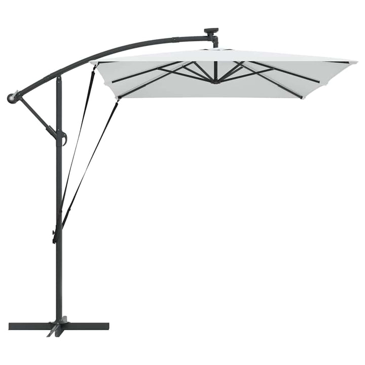 Parasol Sandfarvet 294 x 200 x 270 cm Polyester og Aluminium