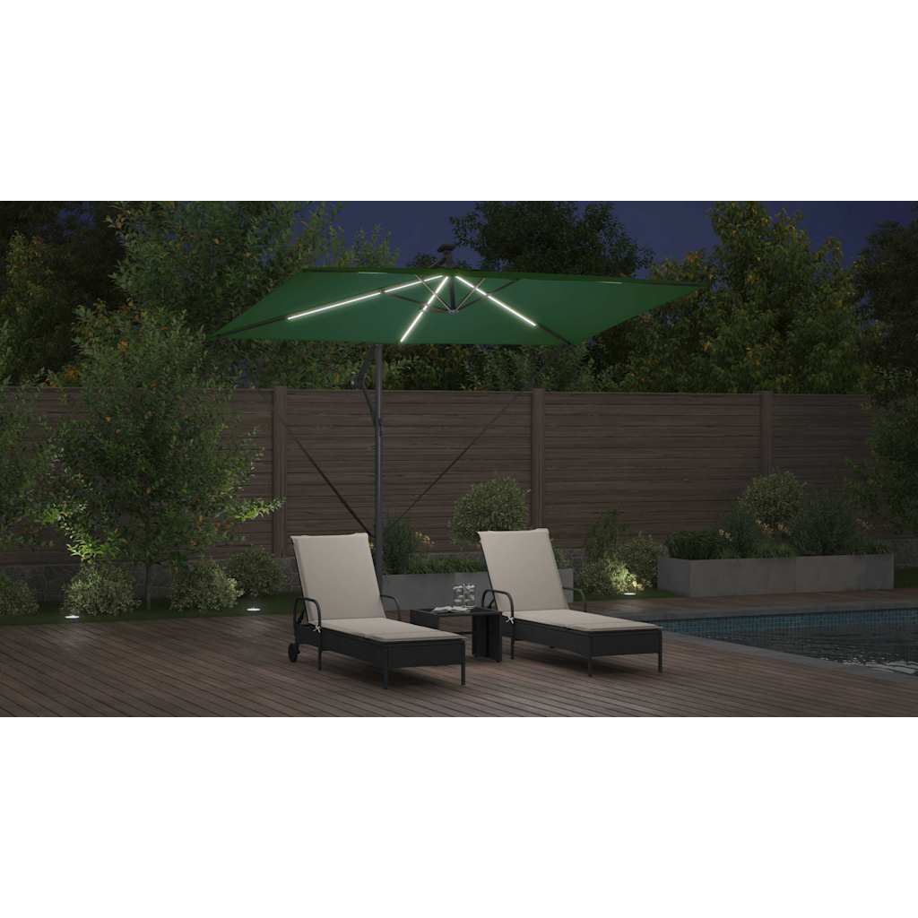 Parasol Grøn 294 x 200 x 270 cm Polyester og Aluminium