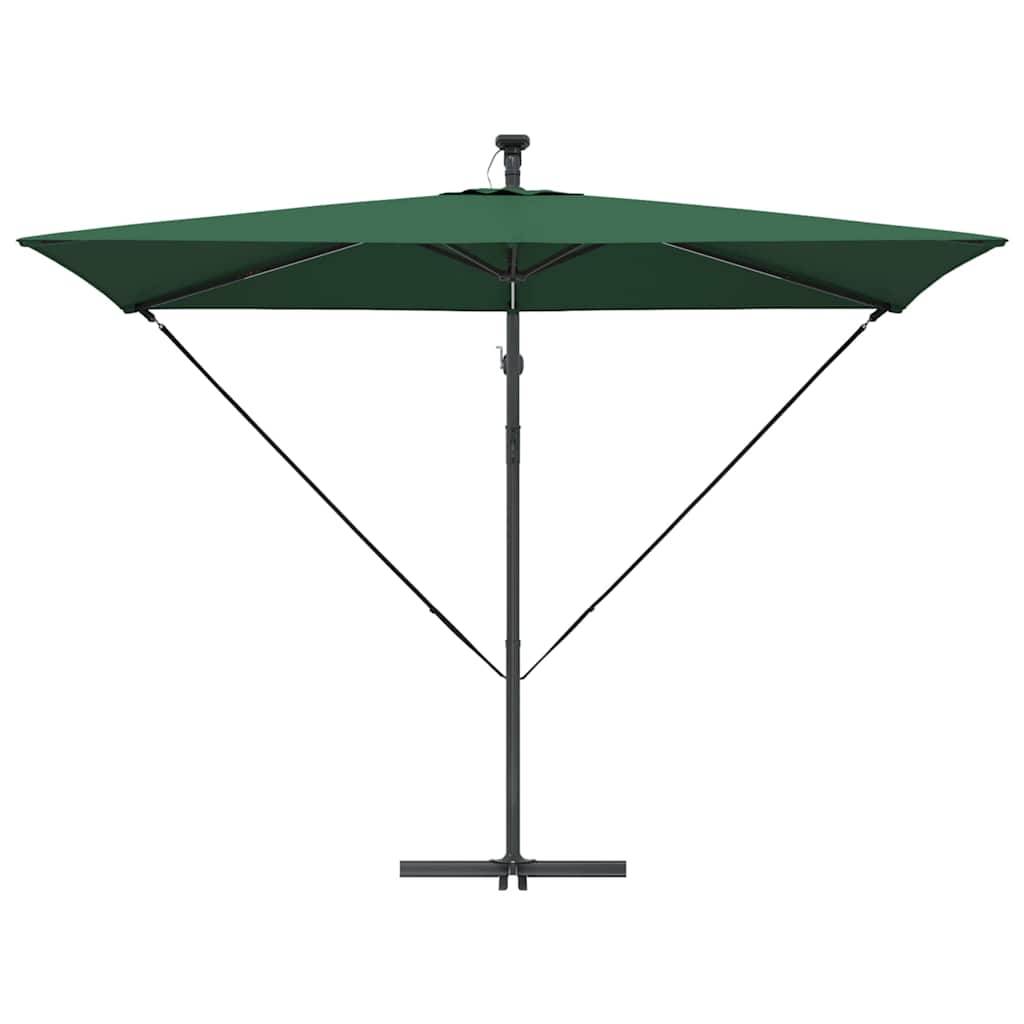 Parasol Grøn 294 x 200 x 270 cm Polyester og Aluminium