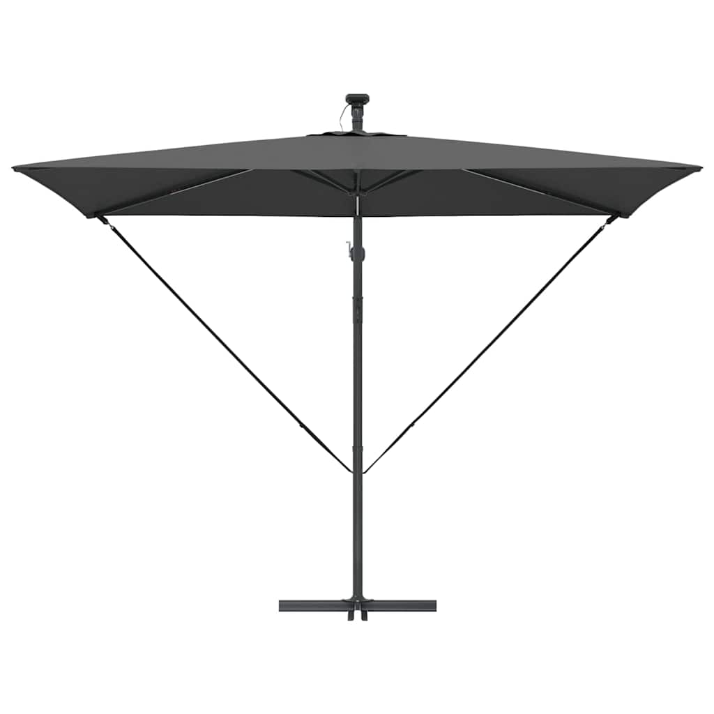 Parasol Antracit 294 x 200 x 270 cm Polyester og Aluminium