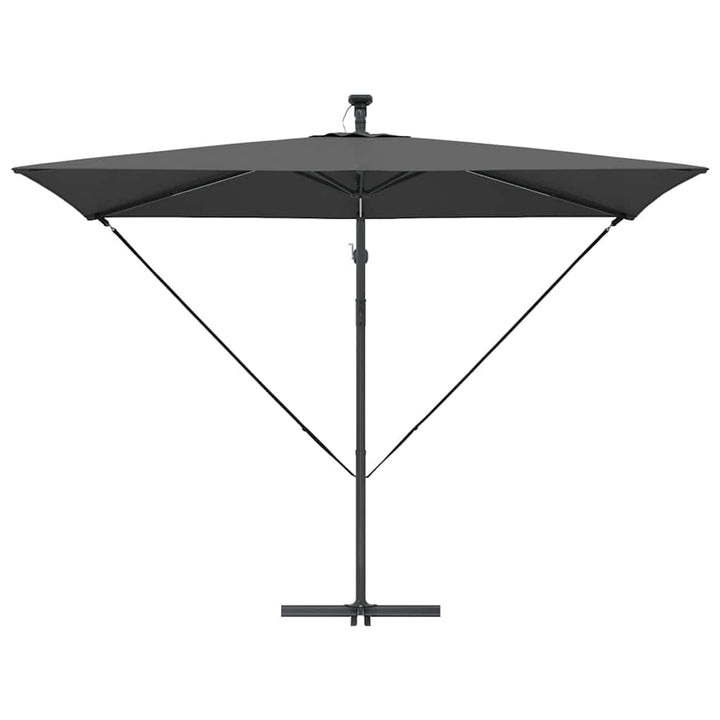 Parasol Antracit 294 x 200 x 270 cm Polyester og Aluminium