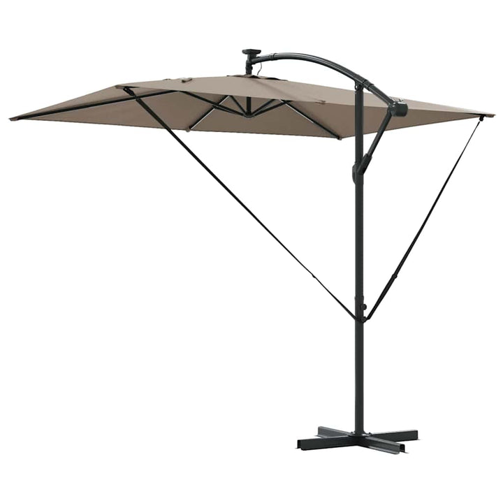 Parasol Gråbrun 294 x 200 x 270 cm Polyester og Aluminium