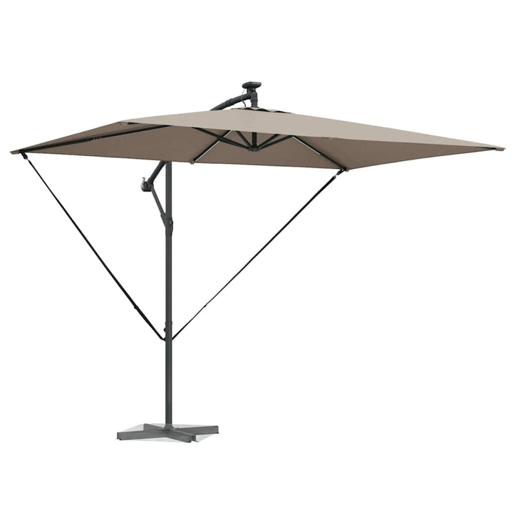Parasol Gråbrun 294 x 200 x 270 cm Polyester og Aluminium