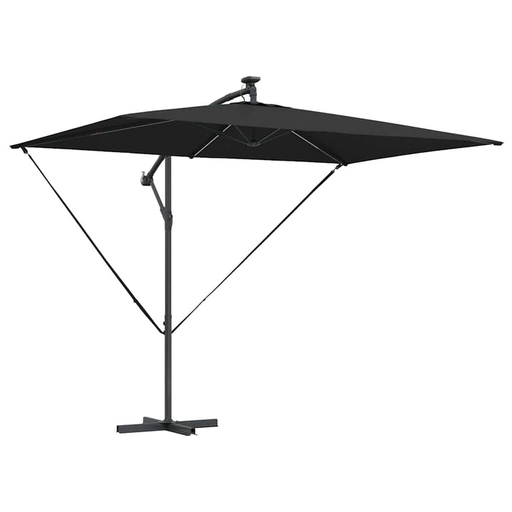 Parasol Sort 294 x 200 x 270 cm Polyester og Aluminium
