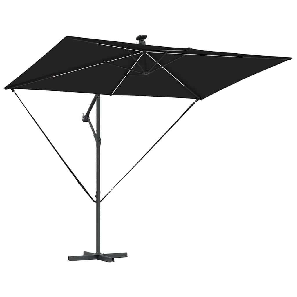 Parasol Sort 294 x 200 x 270 cm Polyester og Aluminium