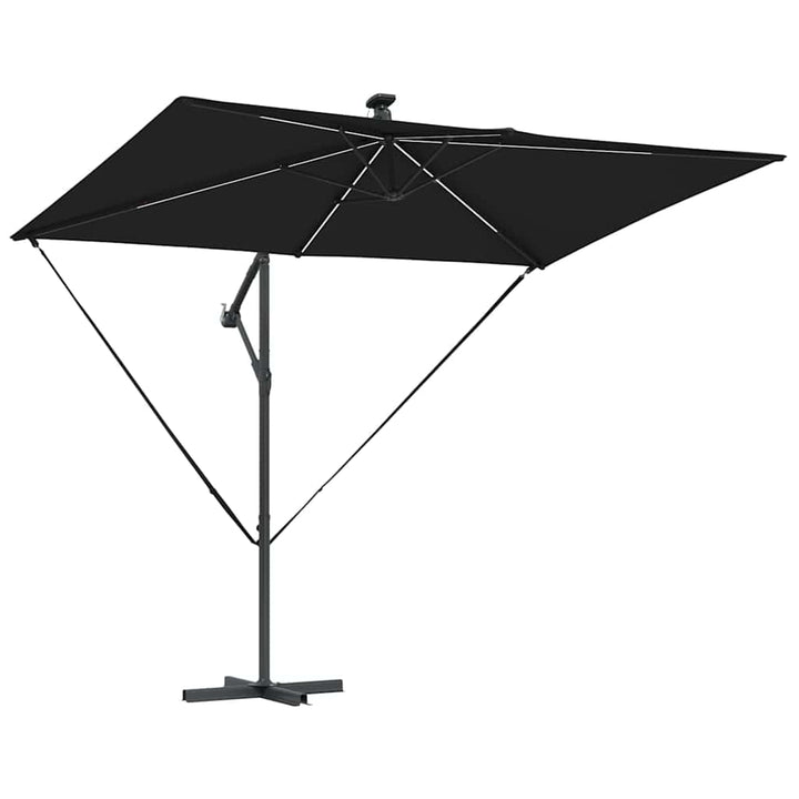 Parasol Sort 294 x 200 x 270 cm Polyester og Aluminium