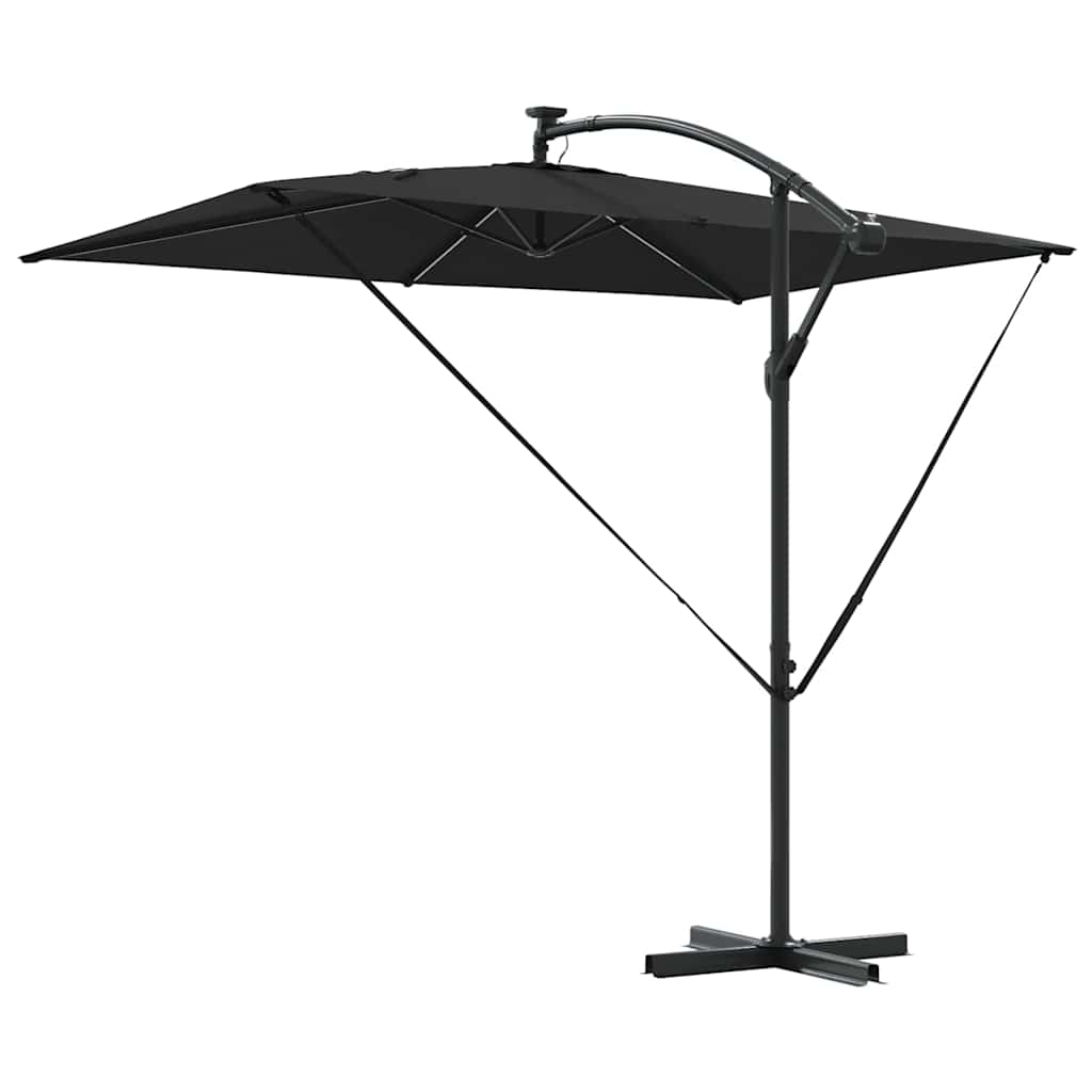 Parasol Sort 294 x 200 x 270 cm Polyester og Aluminium