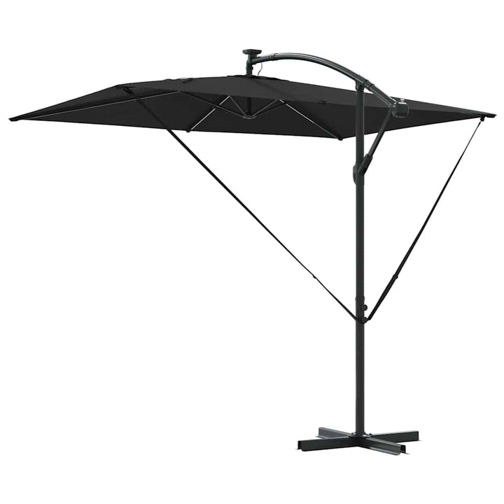 Parasol Sort 294 x 200 x 270 cm Polyester og Aluminium