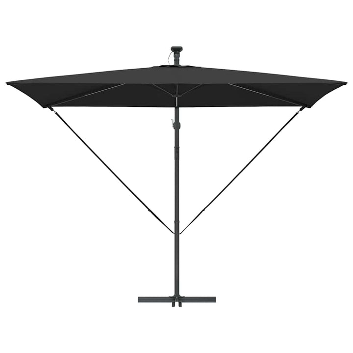 Parasol Sort 294 x 200 x 270 cm Polyester og Aluminium