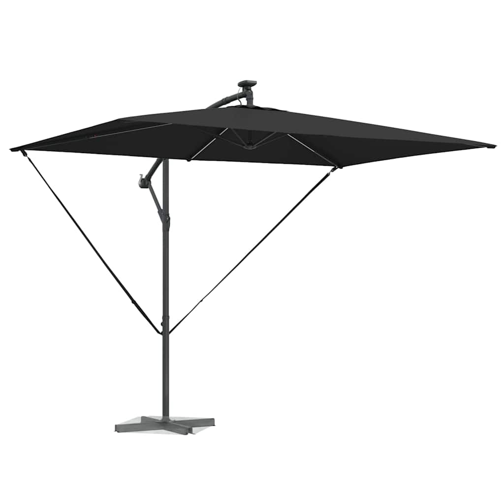 Parasol Sort 294 x 200 x 270 cm Polyester og Aluminium