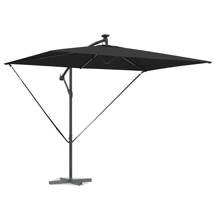 Parasol Sort 294 x 200 x 270 cm Polyester og Aluminium