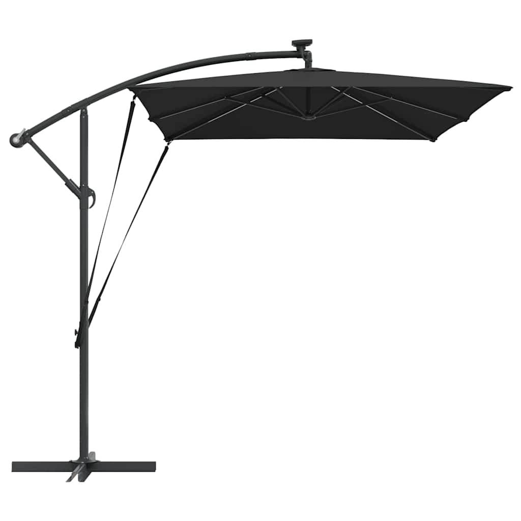 Parasol Sort 294 x 200 x 270 cm Polyester og Aluminium