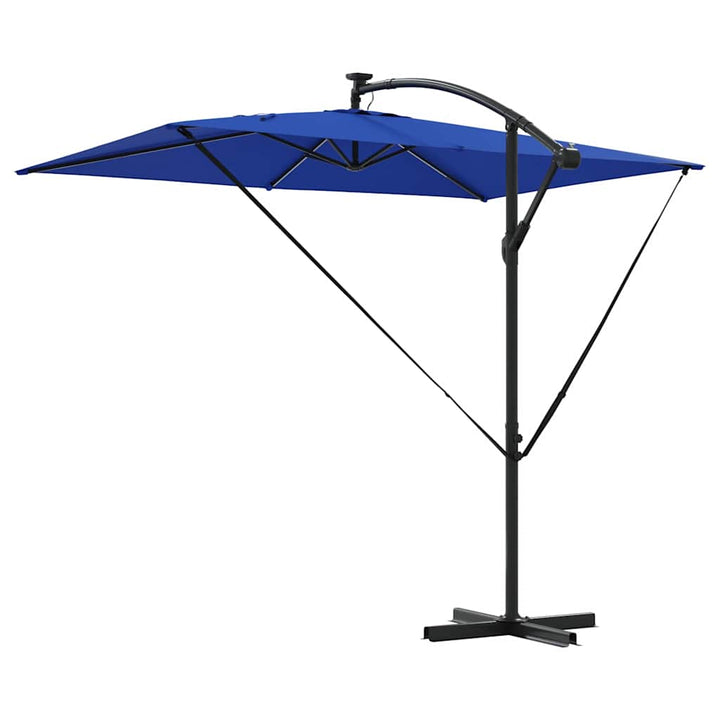 Parasol 294 x 200 x 270 cm Polyester og Aluminium Azurblå